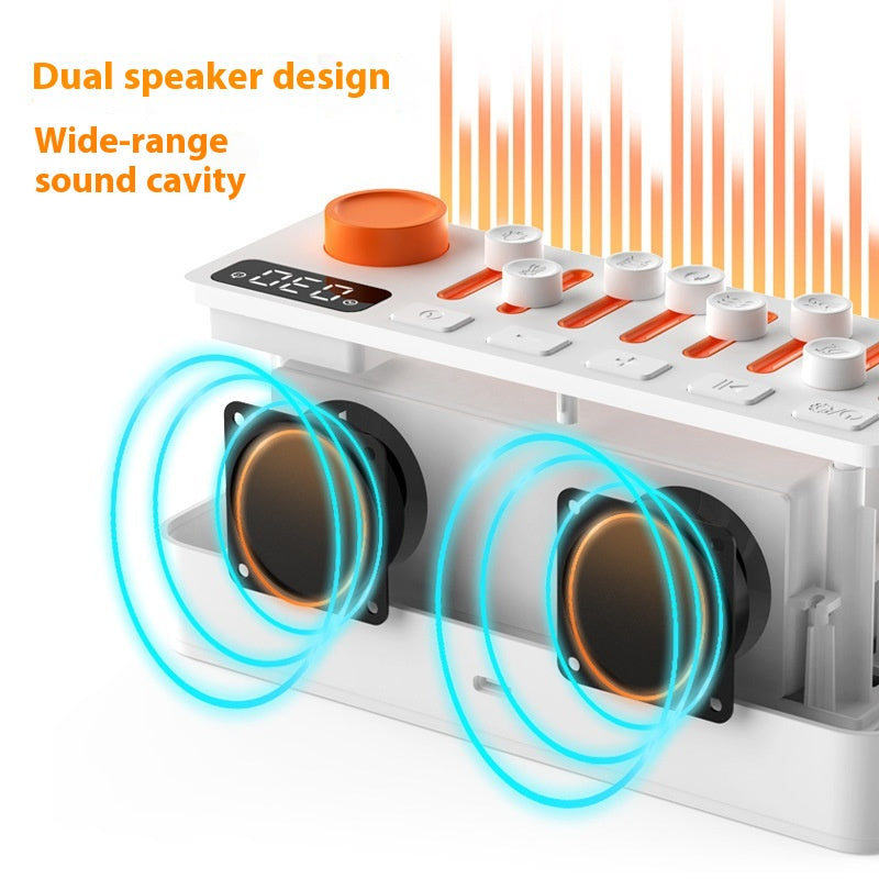 White Noise Sleep Sound Machine DIY Bluetooth-Compatible Stereo Light RGB Seven-Color Atmosphere Night Light