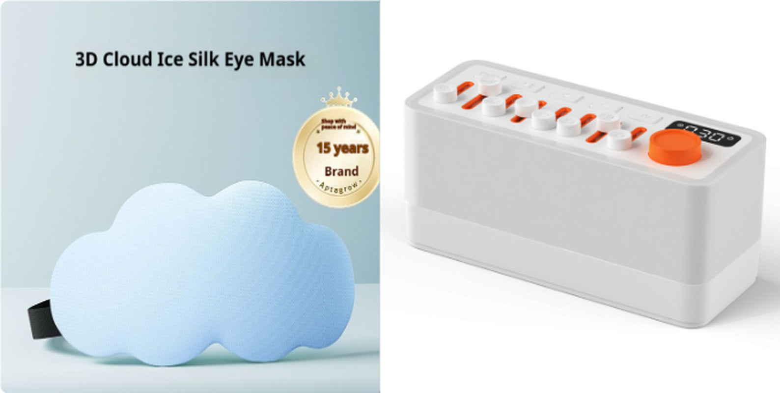 White Noise Sleep Sound Machine DIY Bluetooth-Compatible Stereo Light RGB Seven-Color Atmosphere Night Light