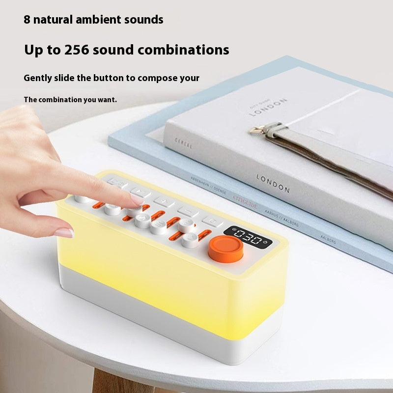White Noise Sleep Sound Machine DIY Bluetooth-Compatible Stereo Light RGB Seven-Color Atmosphere Night Light