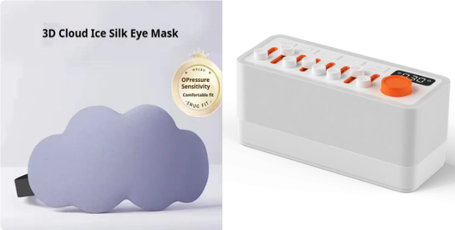 White Noise Sleep Sound Machine DIY Bluetooth-Compatible Stereo Light RGB Seven-Color Atmosphere Night Light